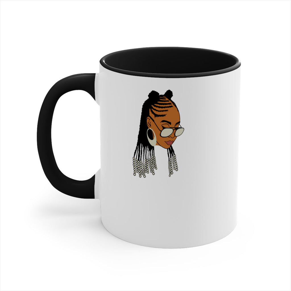 black afro 43#- Black women - Girls-Mug / Coffee Cup
