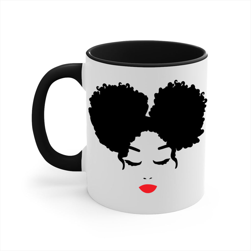 black woman red lips 9#- Black women - Girls-Mug / Coffee Cup
