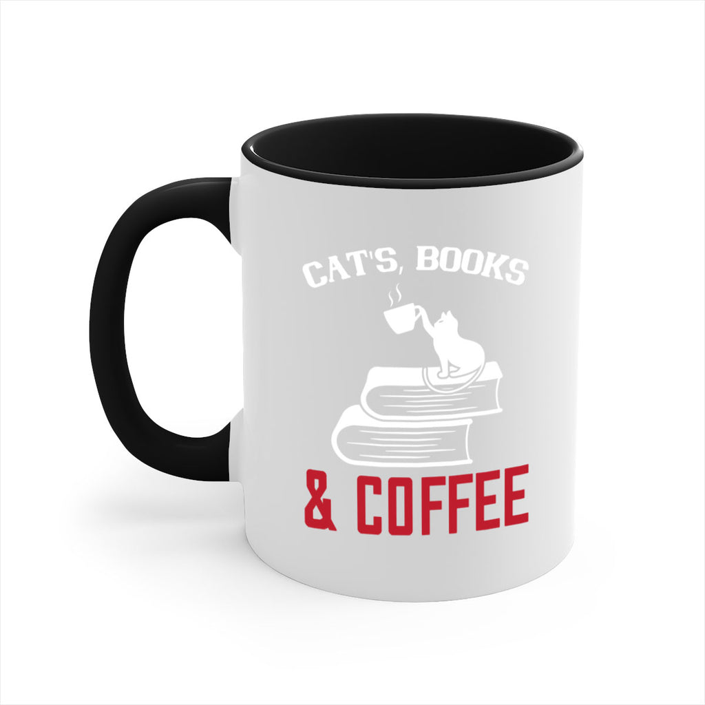 cats book and coffee Style 37#- cat-Mug / Coffee Cup