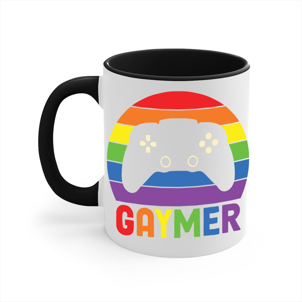 gaymer lgbt gamer rainbow flag lgbt 135#- lgbt-Mug / Coffee Cup