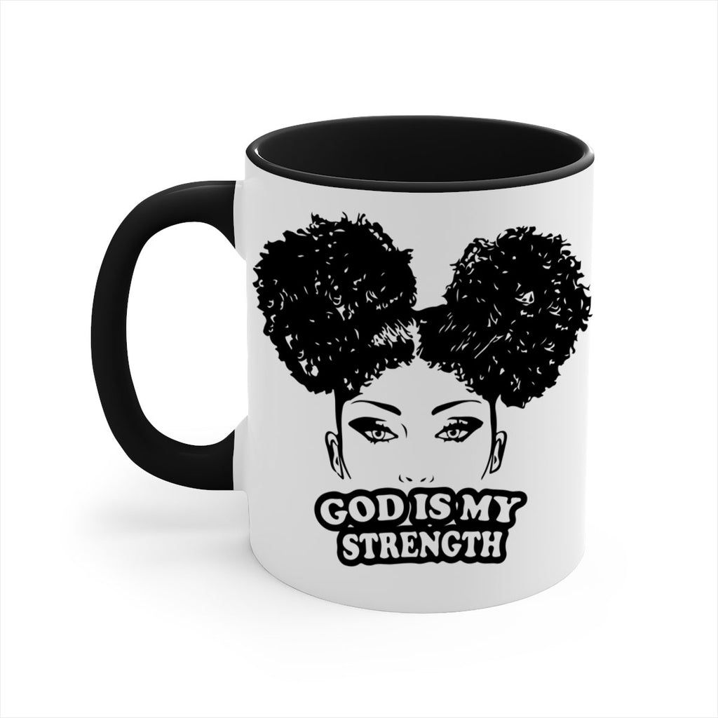 god is my strength 2#- Black women - Girls-Mug / Coffee Cup