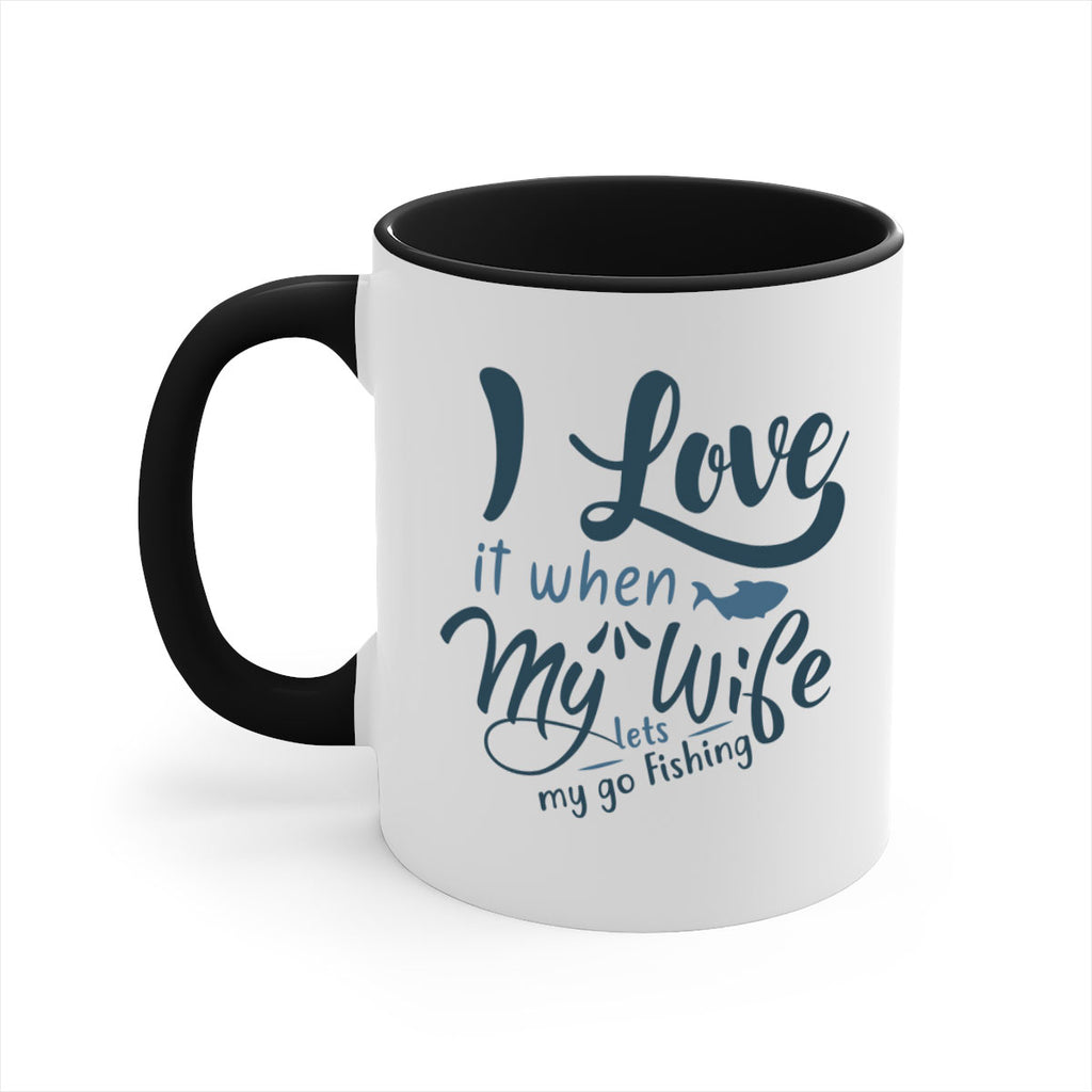 i love it when 100#- fishing-Mug / Coffee Cup