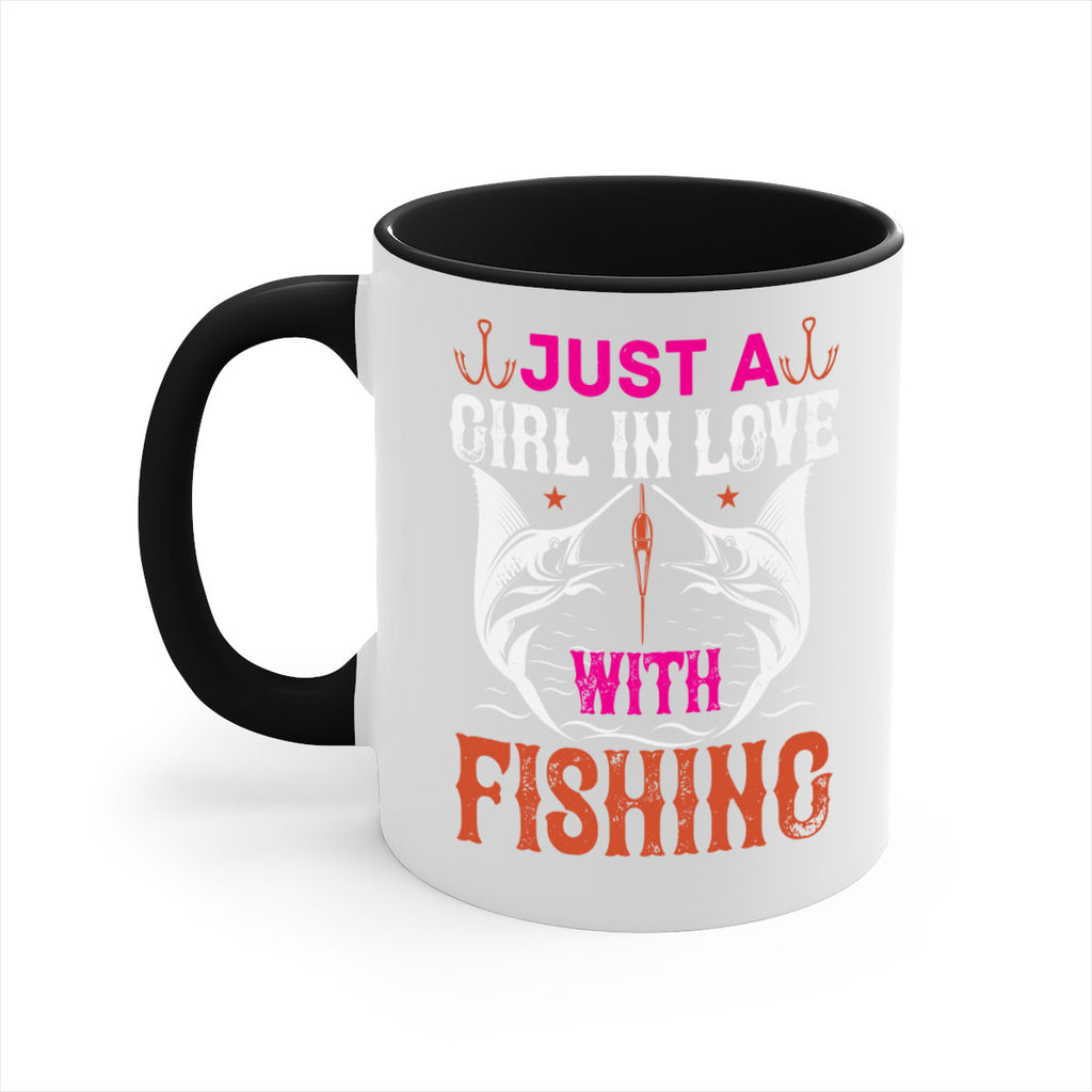 just a girl in love with fishing 73#- fishing-Mug / Coffee Cup