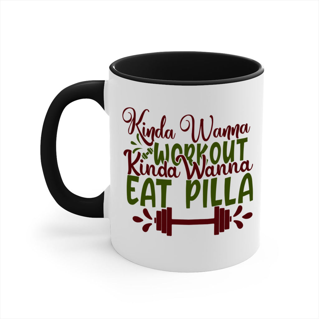 kinda wanna workout kinda wanna eat pilla 38#- gym-Mug / Coffee Cup