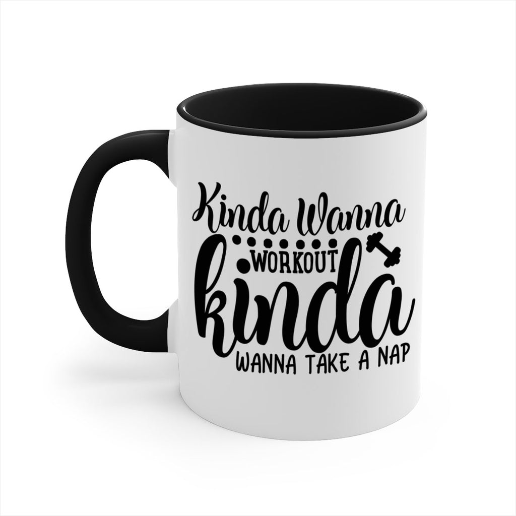 kinda wanna workout kinda wanna take a nap 33#- gym-Mug / Coffee Cup