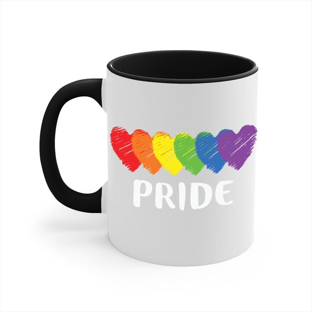 lgbt pride flag rainbow hearts lgbt 99#- lgbt-Mug / Coffee Cup