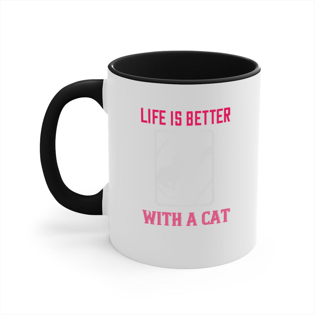 life is better with a cat Style 63#- cat-Mug / Coffee Cup