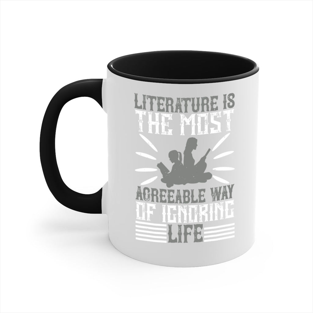 literature is the most agreeable way of ignoring life 61#- Reading - Books-Mug / Coffee Cup