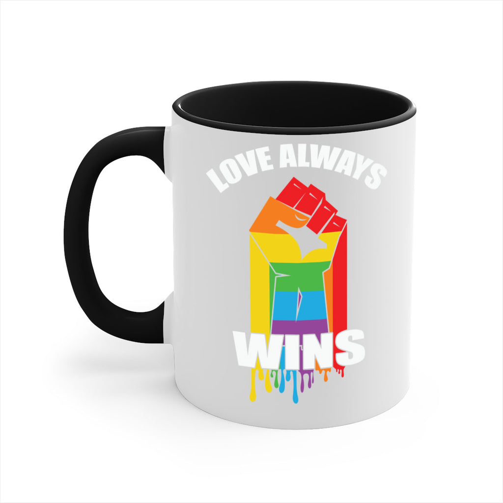 love always wins lgbt fist lgbt 87#- lgbt-Mug / Coffee Cup