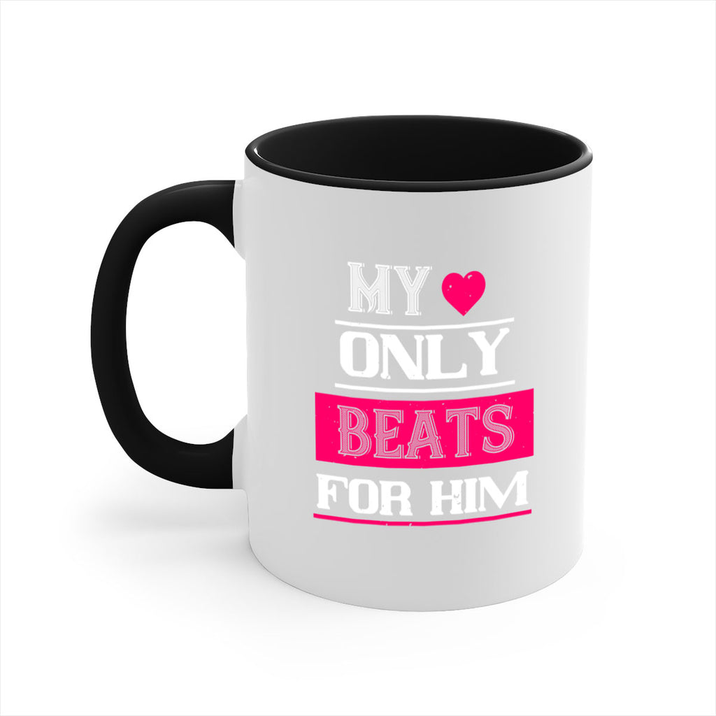 my love only beats for him 35#- valentines day-Mug / Coffee Cup
