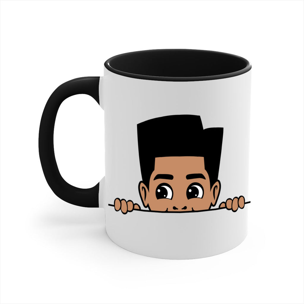 peekaboo boy 18#- Black men - Boys-Mug / Coffee Cup