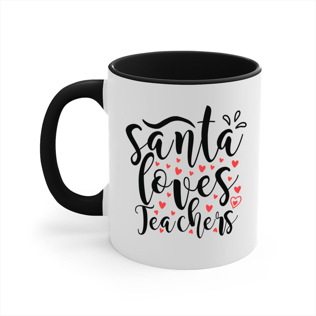 santa loves teachers 23#- christmas-Mug / Coffee Cup