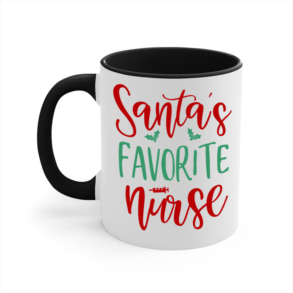 santa s favorite nurse style 608#- christmas-Mug / Coffee Cup