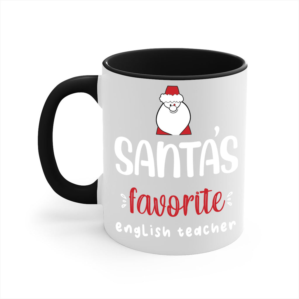 santa's favorite english teacher style 613#- christmas-Mug / Coffee Cup