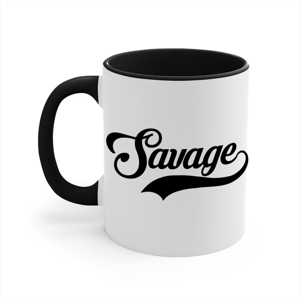 savage script 40#- black words - phrases-Mug / Coffee Cup