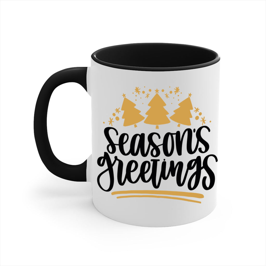 season greetings gold 51#- christmas-Mug / Coffee Cup