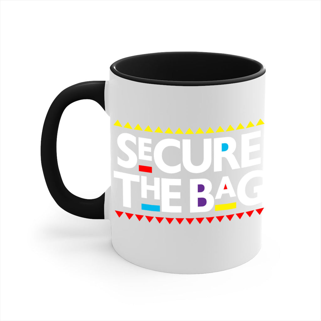 secure the bag 39#- black words - phrases-Mug / Coffee Cup