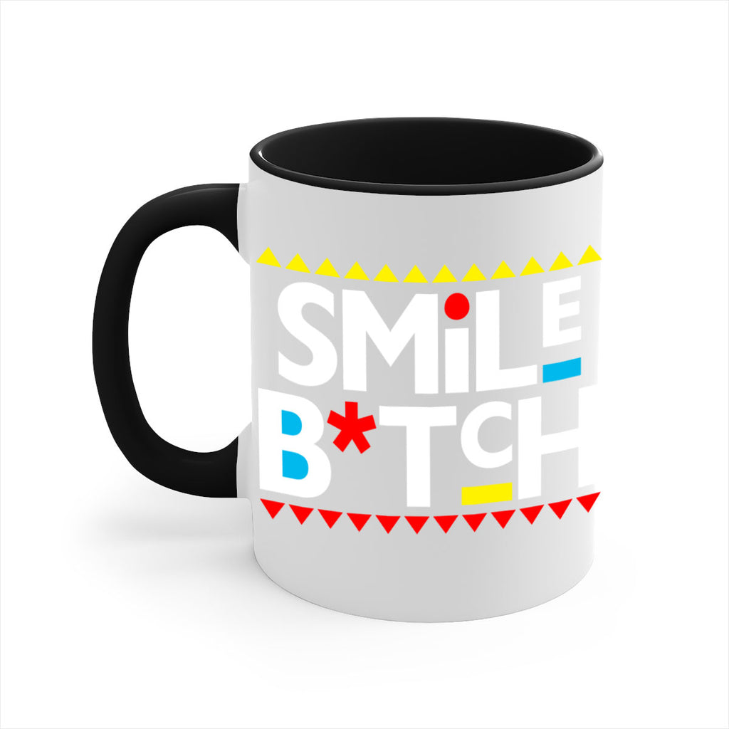 smile bitch 30#- black words - phrases-Mug / Coffee Cup