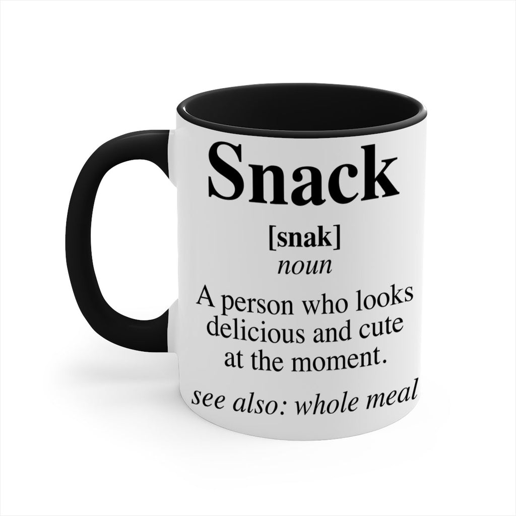 snack definition 29#- black words - phrases-Mug / Coffee Cup