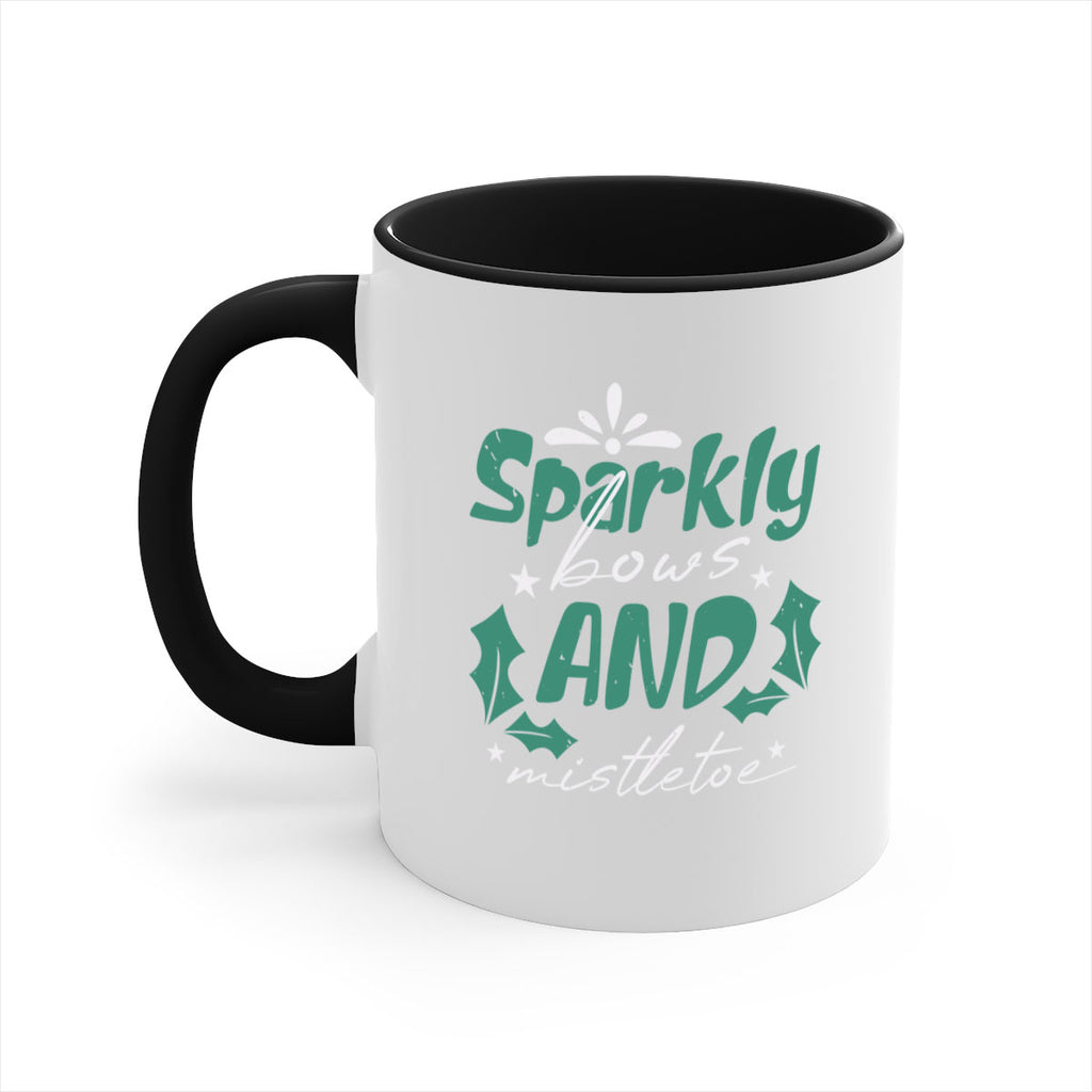 sparkly bows and mistletoe 357#- christmas-Mug / Coffee Cup