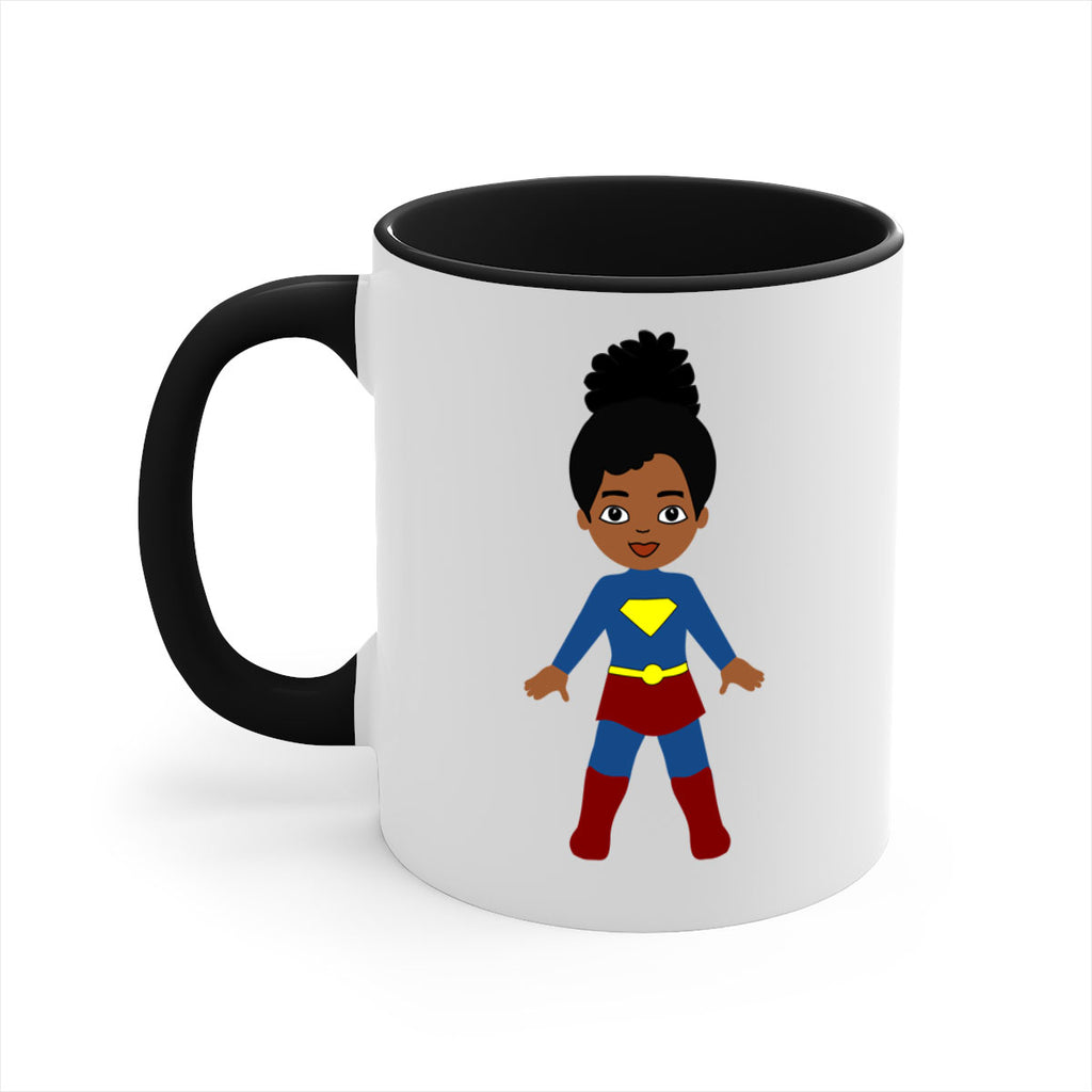 super kids girl 4#- Black women - Girls-Mug / Coffee Cup