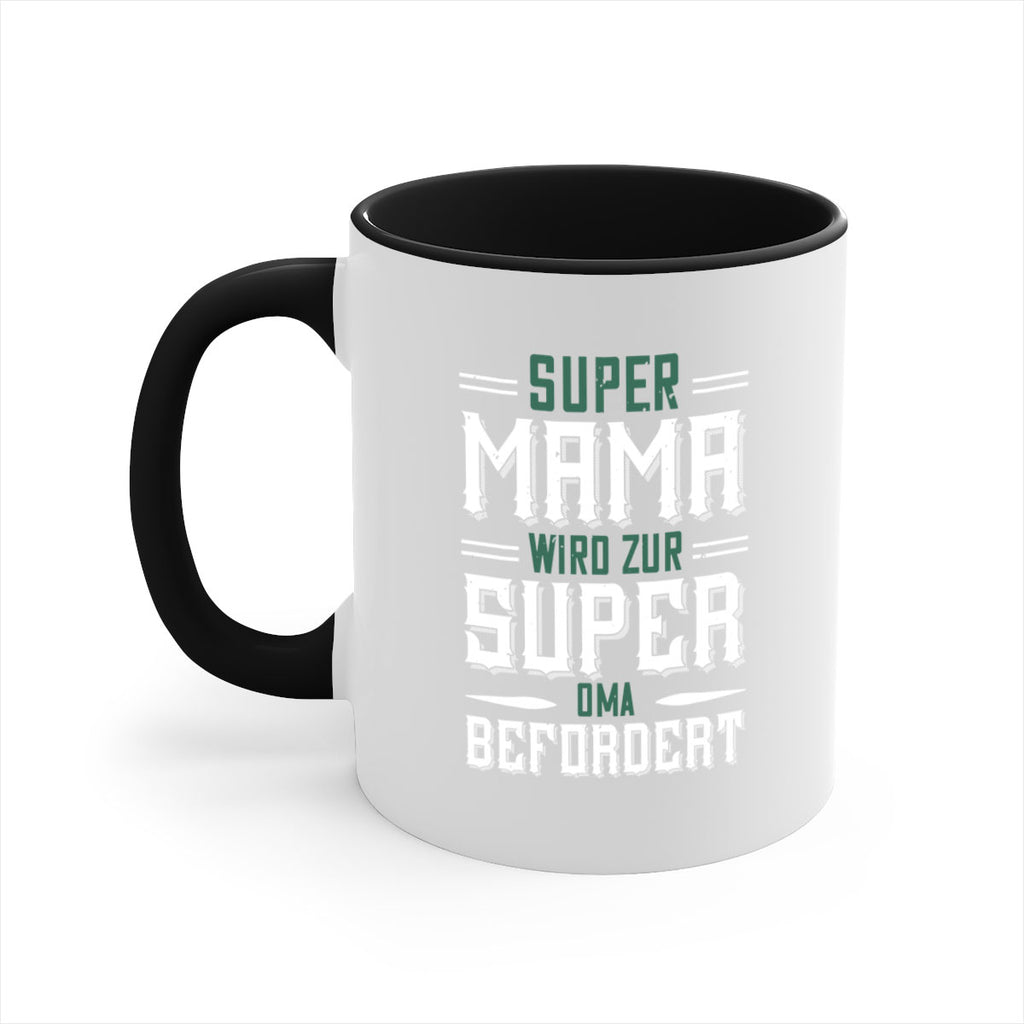 super mama wird zur 9#- grandpa-Mug / Coffee Cup