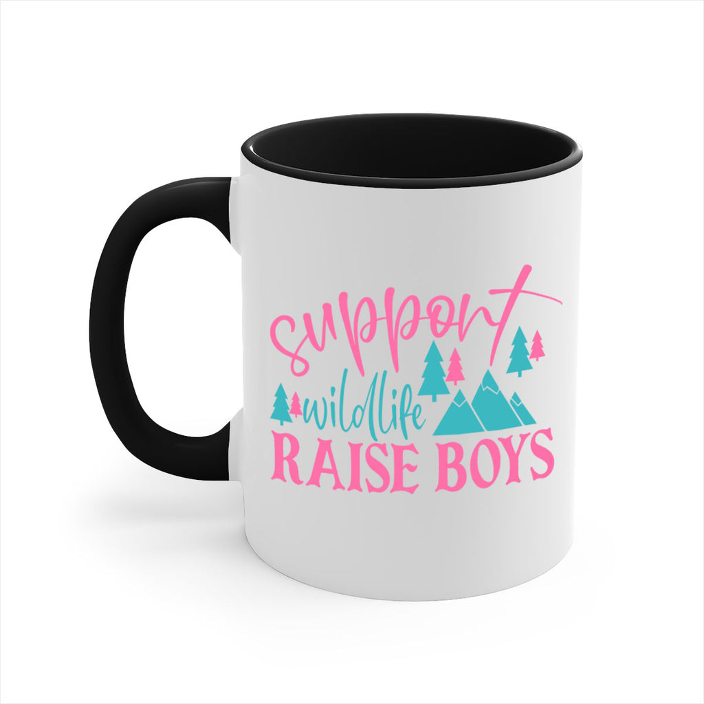 support wildlife raise boys 300#- mom-Mug / Coffee Cup