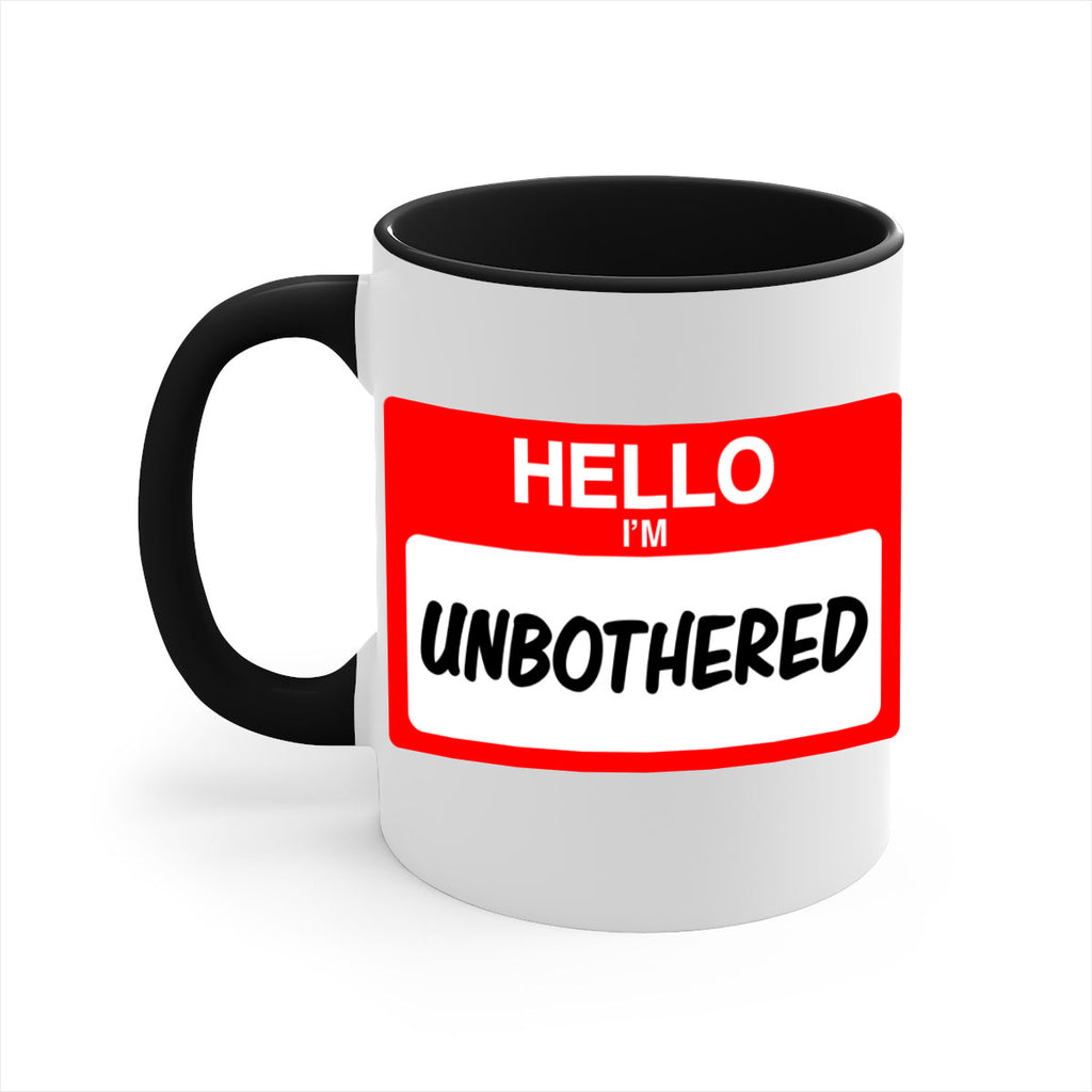 unbothered 14#- black words - phrases-Mug / Coffee Cup