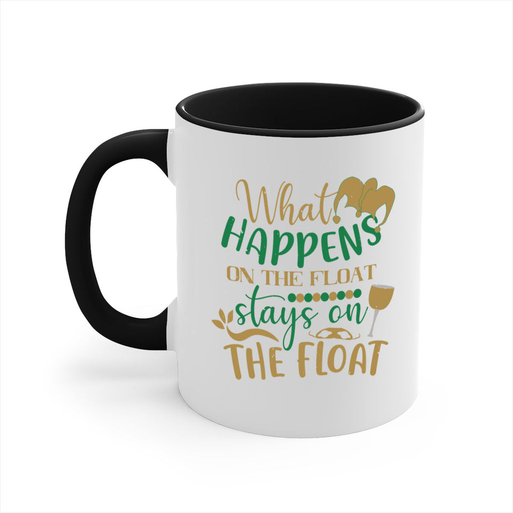 what happens on the float stays on the float 30#- mardi gras-Mug / Coffee Cup