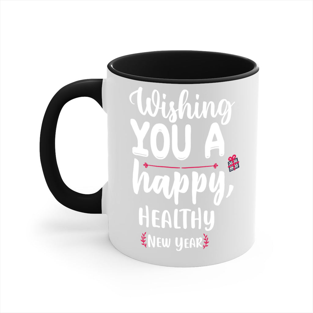 wishing you a happy, healthy new year style 1243#- christmas-Mug / Coffee Cup