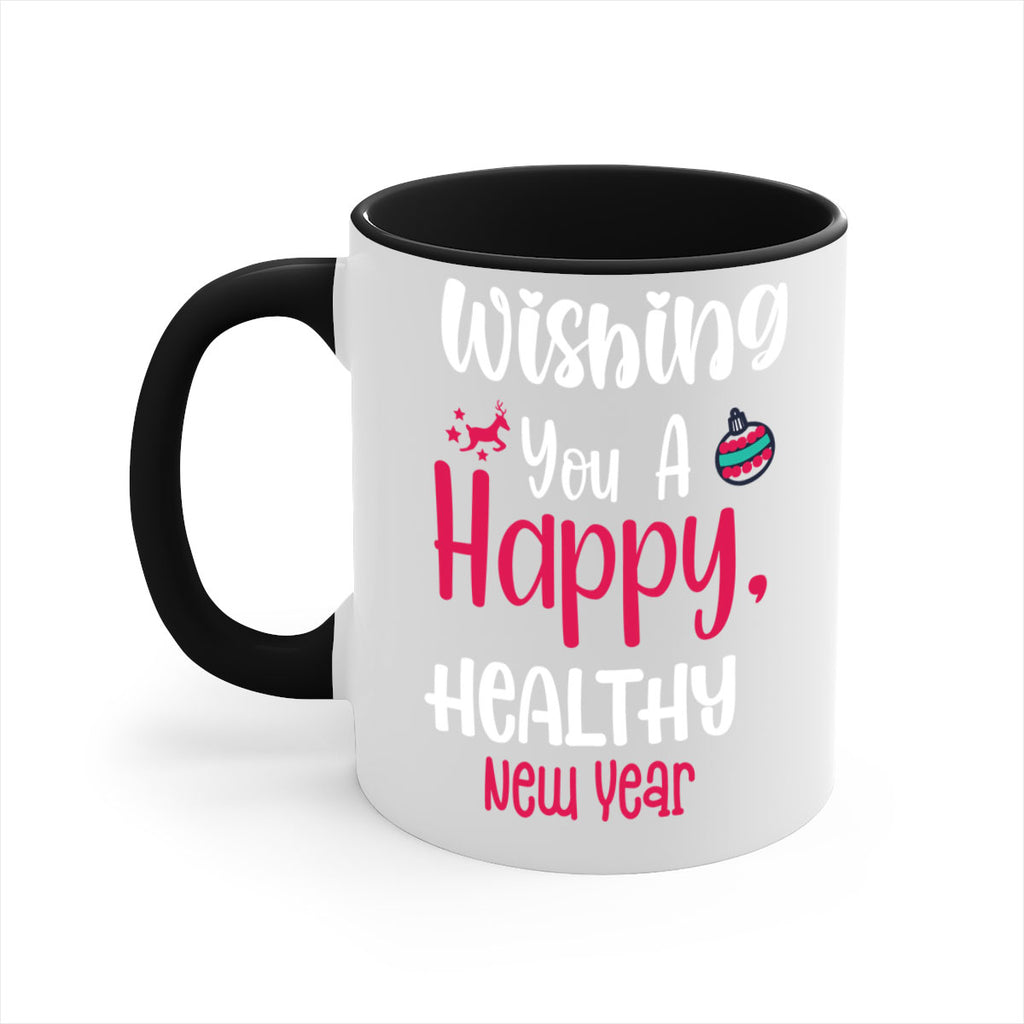 wishing you a happy, healthy new year style 1244#- christmas-Mug / Coffee Cup