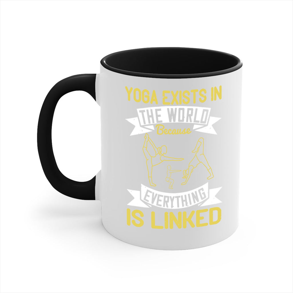 yoga exists in the world because everything is linked 32#- yoga-Mug / Coffee Cup