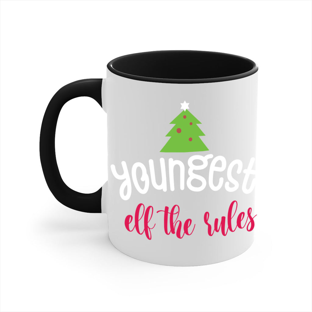 youngest elf the rules style 1253#- christmas-Mug / Coffee Cup