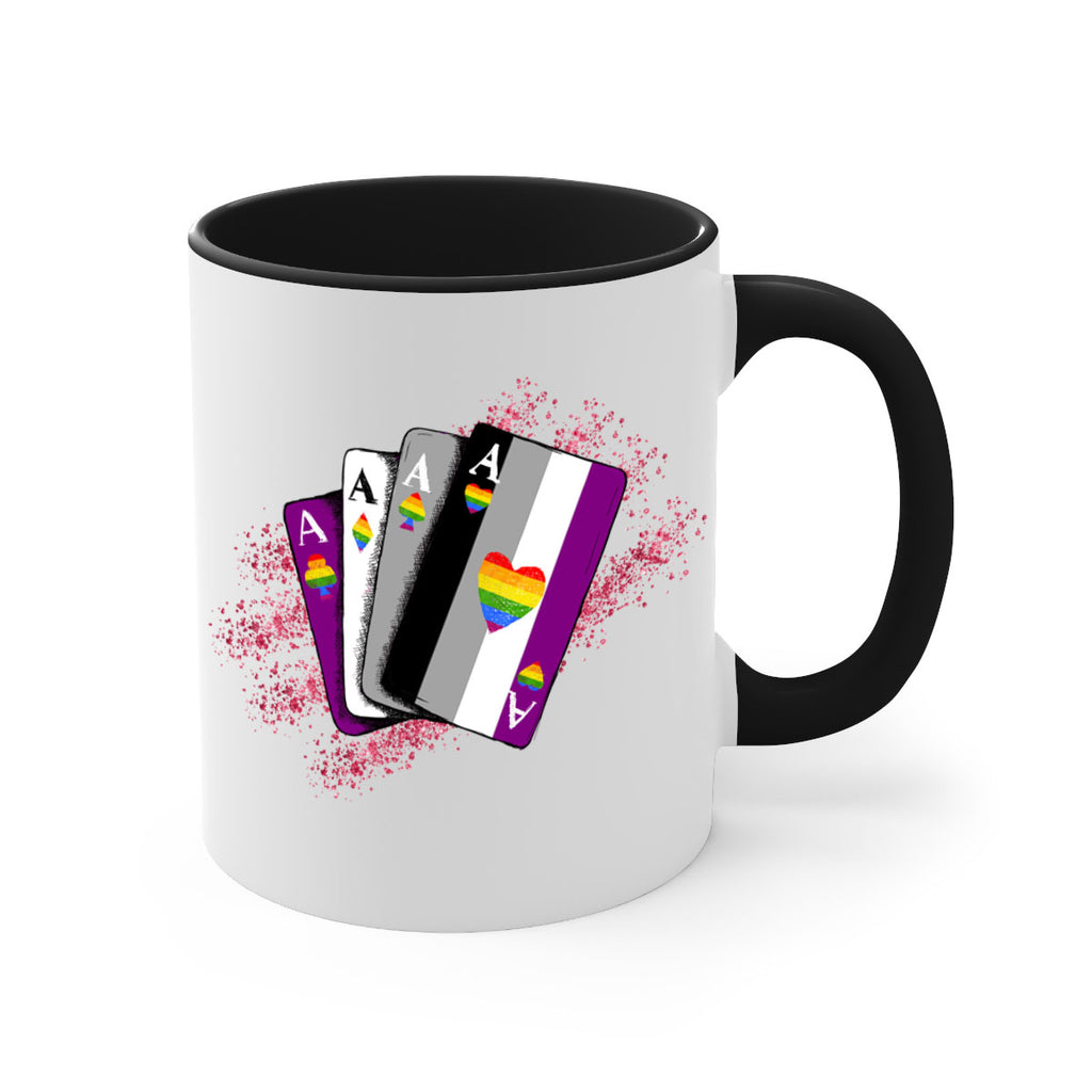 Asexual Ace Flag Playing Card Queer Lgbt 34#- lgbt-Mug / Coffee Cup