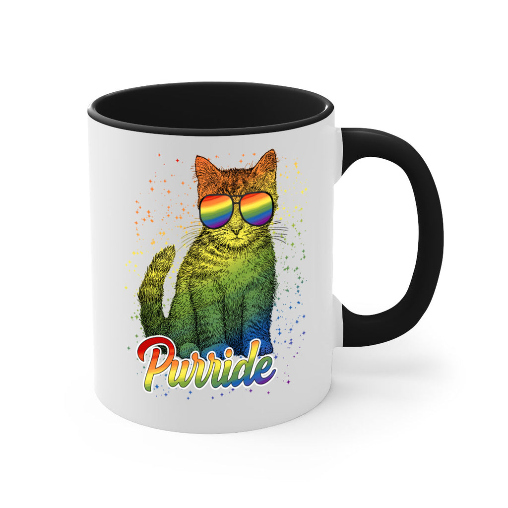 Cat Purride Lgbt Flag  Png 57#- lgbt-Mug / Coffee Cup