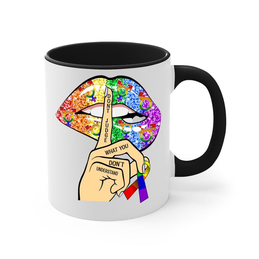 DonT Judge Lgbt Pride Lips  38#- lgbt-Mug / Coffee Cup