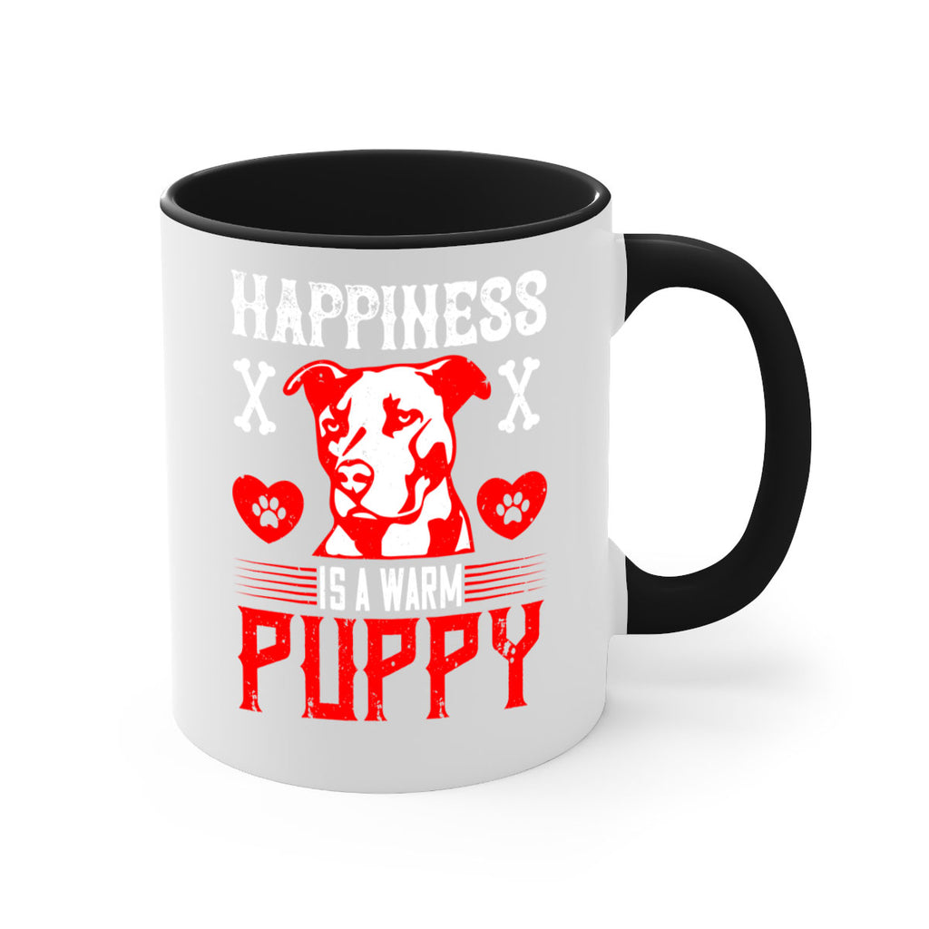 Happiness is a warm puppy Style 201#- Dog-Mug / Coffee Cup