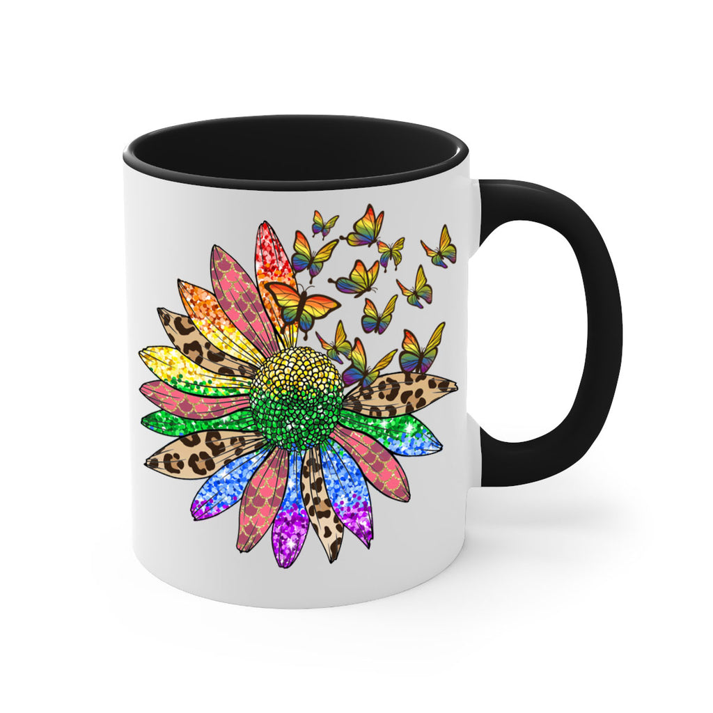 Lgbt Butterfly Sunflower  Png 52#- lgbt-Mug / Coffee Cup