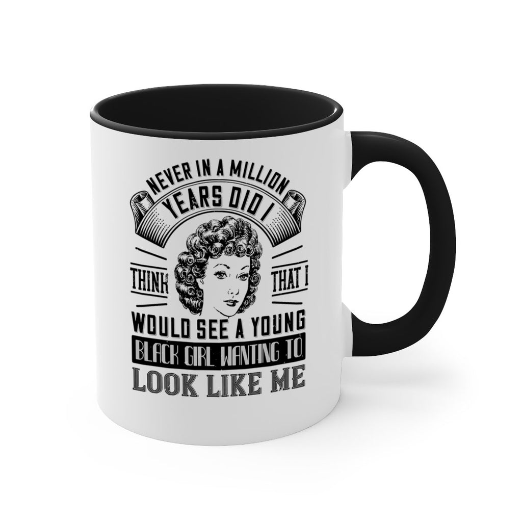 Never in a million years did I think that I would see a young black girl Style 19#- Afro - Black-Mug / Coffee Cup