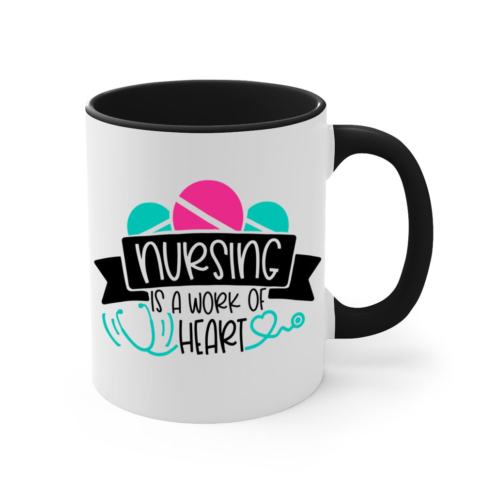 Nursing Is A Work Of Heart Style Style 71#- nurse-Mug / Coffee Cup