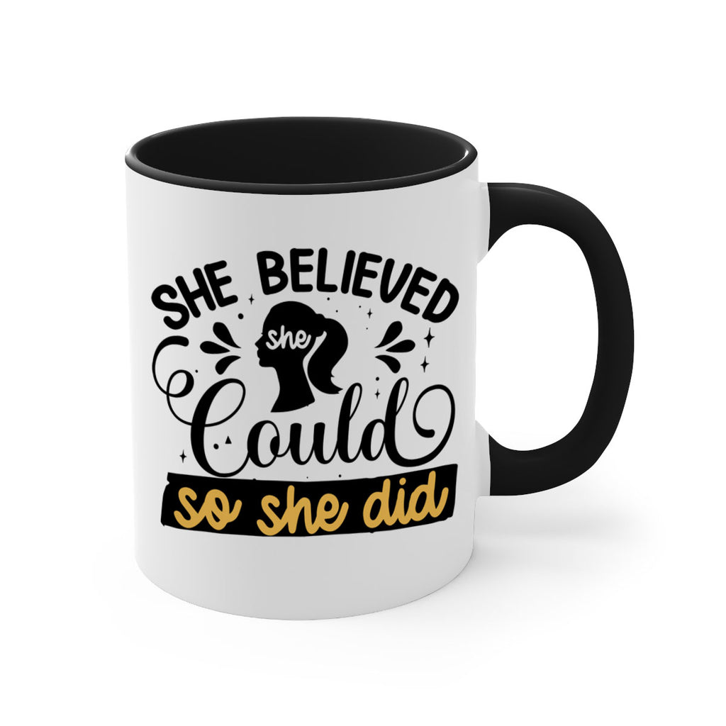 She believed she could she did Style 7#- Black women - Girls-Mug / Coffee Cup
