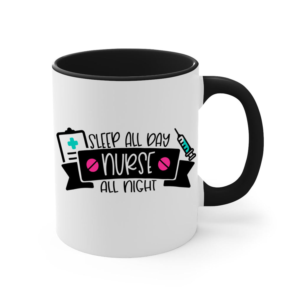 Sleep All Day Nurse All Night Style Style 37#- nurse-Mug / Coffee Cup