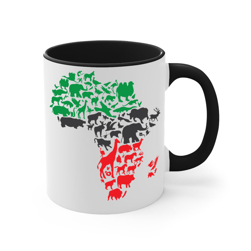 africa animals color 278#- black words - phrases-Mug / Coffee Cup