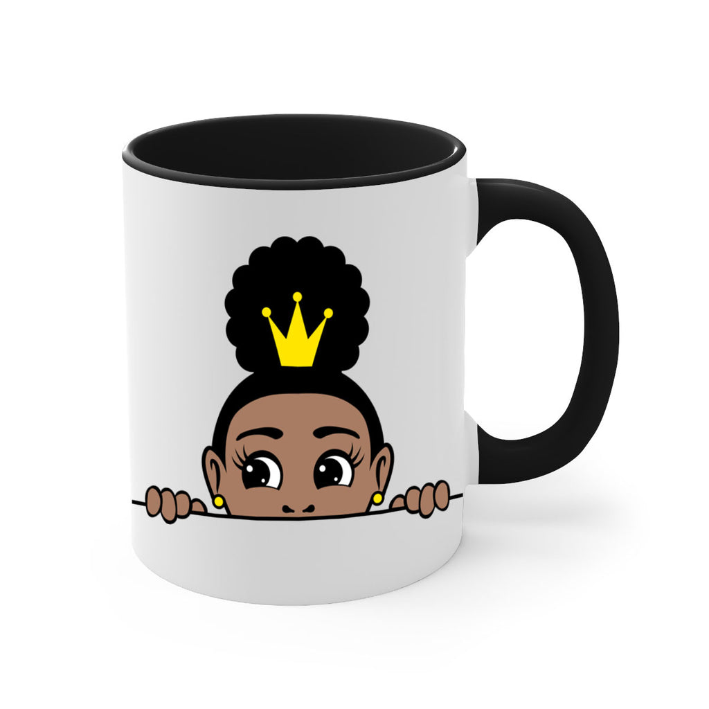 afro puff crown girl 2#- Black women - Girls-Mug / Coffee Cup