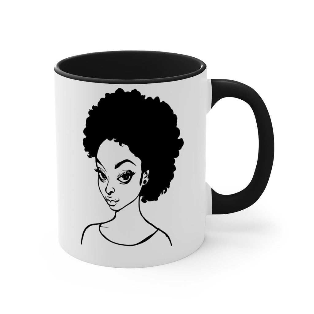 afro woman girl lady 68#- Black women - Girls-Mug / Coffee Cup