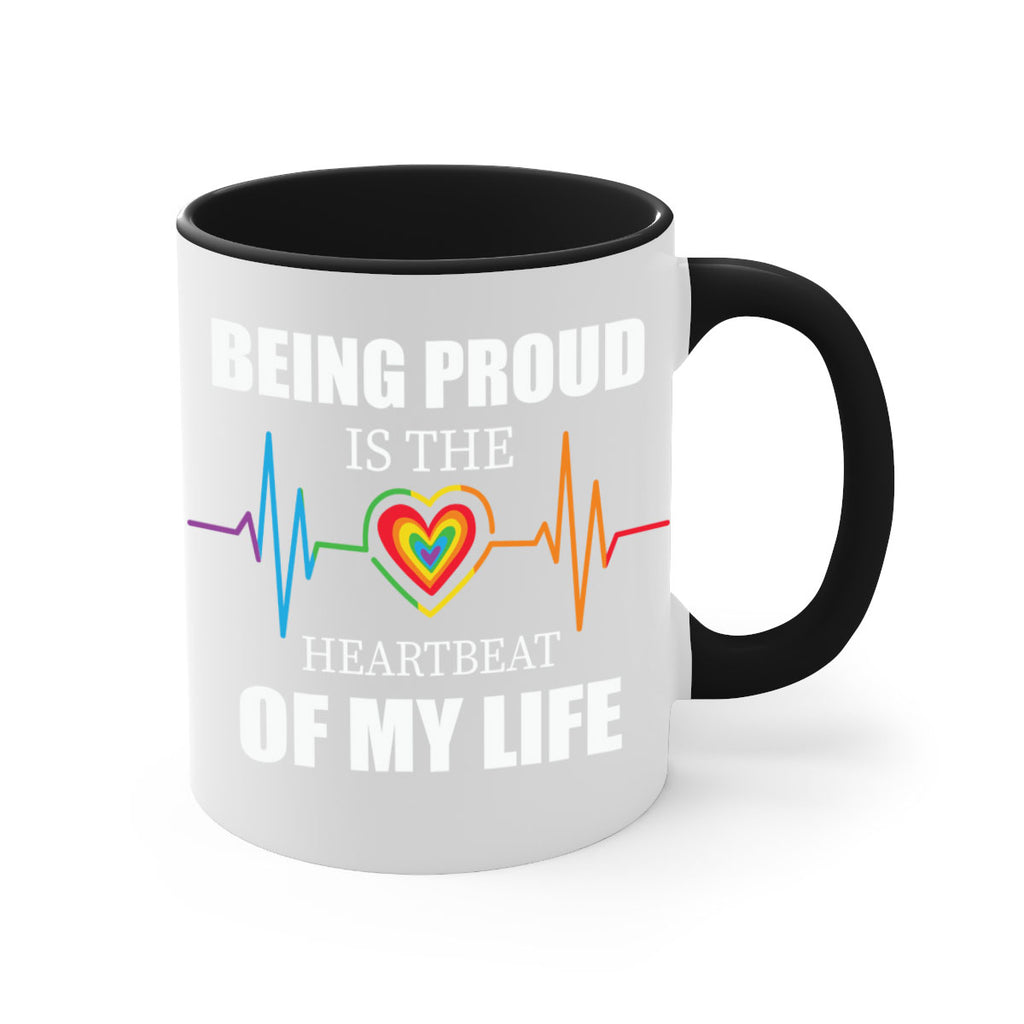 being proud is the heartbeat lgbt 158#- lgbt-Mug / Coffee Cup