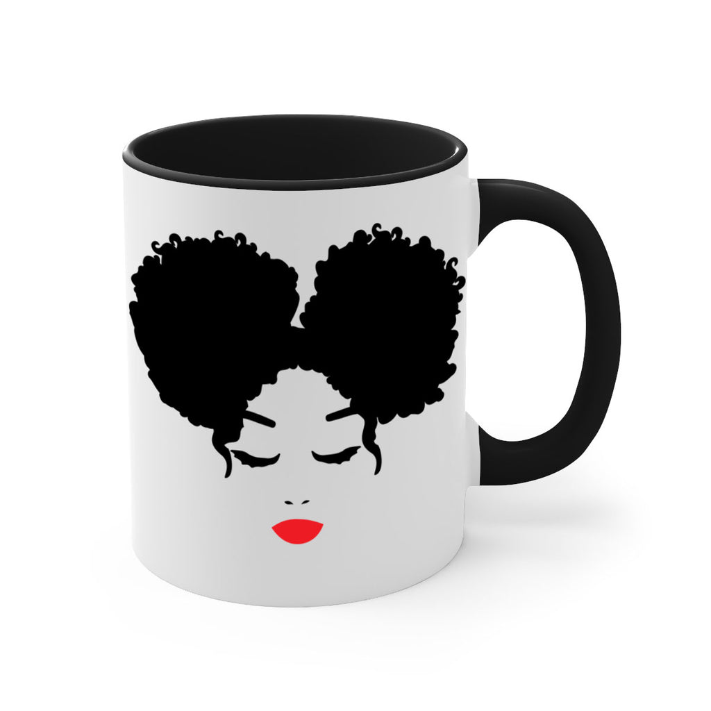 black woman red lips 9#- Black women - Girls-Mug / Coffee Cup