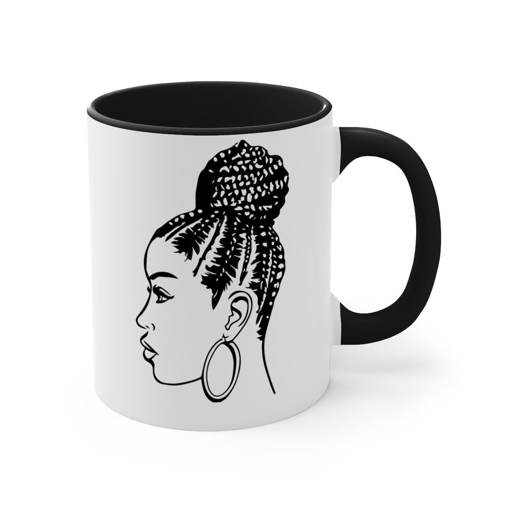 black woman with braids 7#- Black women - Girls-Mug / Coffee Cup