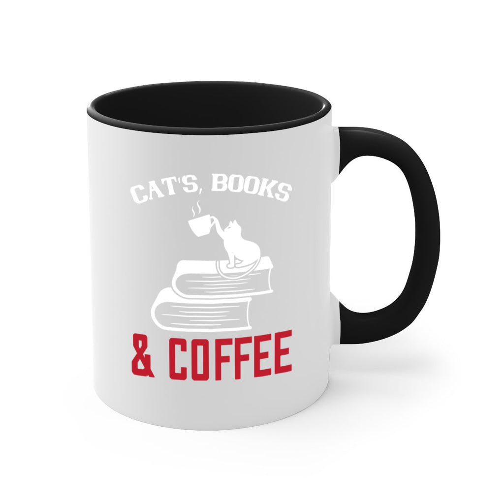 cats book and coffee Style 37#- cat-Mug / Coffee Cup