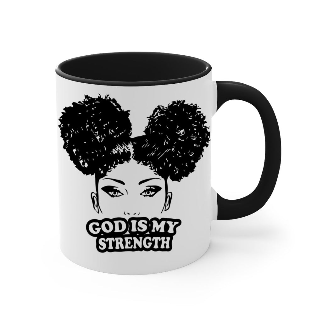 god is my strength 2#- Black women - Girls-Mug / Coffee Cup